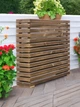 Кашпо для цветов Timber Protect с импрегнированого дерева 120х95х23 см Коричневое - изображение 3
