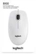 Миша Logitech B100 USB White (910-003360) - изображение 4