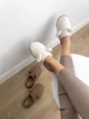 Женские домашние тапочки утепленные меховые с закрытым носком Twins HS TEDDI Шерстянные 40 25.5 см White (4820182028748) - изображение 13