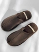 Мужские домашние тапочки утепленные с закрытым носком с мехом Twins HS-LUX 42/43 28.3 см Коричневые (4820182038891) - изображение 8