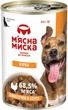 Упаковка вологого корму для дорослих собак М'ясна миска шматочки в соусі з куркою 8 шт по 415 г (4820255192222-8) - изображение 3