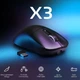 Игровая мышь Attack Shark X3 Black: Беспроводная (2.4GHz / BT 5.2 / USB), сенсор PAW3395 26000 DPI - изображение 2