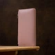Женский кошелек ST Leather из натуральной кожи розовый средний с монетницей на магните 19х9 5х1 5 см 56545 - изображение 7