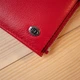 Кошелек-клатч женский ST Leather из натуральной кожи с монетницей на кнопке красный 56497 - изображение 7