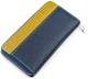 Женский кошелек-клатч ST Leather из натуральной кожи синий на молнии 56474 - изображение 2