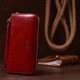 Кошелек женский из экокожи с монетницей для кредитных карт KIVI Бордовый 39820 - изображение 9