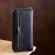 Женский клатч ST Leather из натуральной кожи черный большой вертикальный на молнии с отделениями для карт 10х20 см 56507 - изображение 7