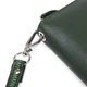 Жіночий клатч-гаманець ST Leather з натуральної шкіри зелений великий вертикальний на блискавці з ремінцем 9х18 5 см 56509 - зображення 7