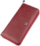 Женский кожаный клатч ST Leather 18865 красный на молнии с 36 слотами для карт 56483 - изображение 1