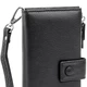 Женский кошелек ST Leather из натуральной кожи черный вертикальный на хлястике с кнопкой 19х9х1 7 см 56542 - изображение 5