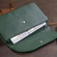 Женский кожаный клатч ST Leather 19320 зеленый на кнопке с ремешком 56490 - изображение 8