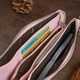 Клатч-кошелек женский ST Leather из натуральной кожи большой на молнии для паспорта Розовый 55688 - изображение 9
