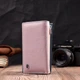 Женский кожаный кошелек ST Leather разноцветный тройного сложения средний на магните с монетницей 55532 - изображение 6