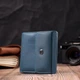 Женский кошелек ST Leather из натуральной кожи с монетницей Двойного сложения Бирюзовый 55756 - изображение 6