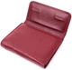 Женский кошелек ST Leather из натуральной кожи с монетницей Тройного сложения Бордовый 55753 - изображение 3