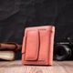 Женский кожаный кошелек ST Leather оранжевый вертикальный средний с внешней монетницей 9 карт 55537 - изображение 8