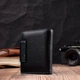 Жіноче портмоне ST Leather з натуральної шкіри з монетницею Вертикальне Чорне 55746 - зображення 8