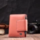 Жіночий шкіряний гаманець ST Leather помаранчевий вертикальний середній на магніті з монетницею 55533 - зображення 7