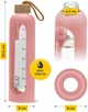 Бутылка для воды спортивная 4FIZJO 1000 мл стеклянная Pink (P-5905973403887) - изображение 4