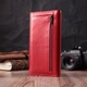 Женский кожаный кошелек ST Leather красный вертикальный большой на магнитах 11 карт с монетницей 55550 - изображение 6