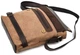 Сумка через плече з поєднанням кав’ярного канвасу та кінської шкіри TARWA 52628 - зображення 8