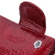 Женский кожаный кошелек ST Leather красный лакированный с тиснением вертикальный 12 карт 55559 - изображение 6