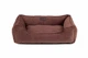 Лежак Harley and Cho Dreamer Brown Velvet L 90x60 cm Коричневий для собак (3100091) - зображення 1