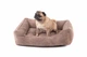 Лежак Harley and Cho Dreamer Cacao Velvet M 70x50 cm Бежевый для собак и кошек (3000502) - изображение 4