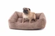 Лежак Harley and Cho Dreamer Cacao Velvet M 70x50 cm Бежевый для собак и кошек (3000502) - изображение 5