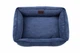 Лежак Harley and Cho Dreamer Denim Velvet S 60x45 cm Синій для собак та котів (3102674) - зображення 1