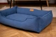 Лежак Harley and Cho Dreamer Denim Velvet S 60x45 cm Синій для собак та котів (3102674) - зображення 7