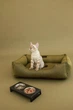 Лежак Harley and Cho Dreamer Olive XХL 120x80 cm Оливковий для собак (3010085) - зображення 8