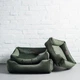Лежак Harley and Cho Dreamer Velur Green M 70x50 cm Зеленый для собак и кошек (HC-003102747) - изображение 5