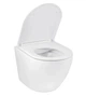 Унитаз подвесной безободковый Kroner Harz WHI493736 RIMLESS с сиденьем Slim Duroplast / Soft-close / Quick relase (KH493736WHIR) (CV029609) - изображение 3