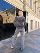Жіночий велюровий спортивний костюм (кофта+штани) Uaclothes 46-48 Графітовий (like36623-170491350) - изображение 8