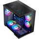 Корпус Modecom VOLCANO Panorama APEX/ARGB/5Fans/MIDI/без БЖ/ATX/BLACK (AT-PANORAMA-5F-ARGB-10-00) - зображення 3