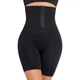 Коригуючі утягуючі шорти корсет на гачках з високою посадкою Belle XL/2XL чорні - зображення 1