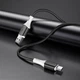 USB кабель Type-C для зарядки телефона / Провод шнур Юсб Тайп си для быстрой зарядки и передачи данных 1м Черный - изображение 3