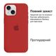 Чохол Kassel Silicone Full Case Protective для iPhone 15 з мікрофіброю червоний Red - зображення 2