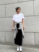 Юбка джинсовая миди осенняя прямая женская Uniqlo 769862877 M Черная (1159824082) - изображение 4