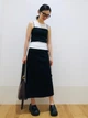 Юбка джинсовая миди осенняя прямая женская Uniqlo 769862877 M Черная (1159824082) - изображение 5