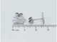 Сережки XUPING TTM Stainless Steel колір Родій пусети "Герб України" (161760) - изображение 3