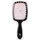 Расческа щетка для волос Superbrush Plus Hollow Comb Черно-розовый - изображение 2
