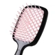Расческа щетка для волос Superbrush Plus Hollow Comb Черно-розовый - изображение 5