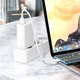 Data Кабель BOROFONE BX93 Super power 27W USB - Type-C 0.25m, White - зображення 8