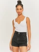 Джинсовые шорты женские Tally Weijl Sshdemomi-HHU 38 Черные (7612957912072) - изображение 3