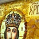 Венчальная пара "Спаситель Господь Вседержитель и Богородица Призри на смирение" из янтаря 15х20 - изображение 4