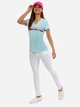 Футболка хлопковая женская U.S. Polo Assn 594839885 S Голубая (1159824307) - изображение 3