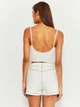 Джинсовые шорты женские Tally Weijl Sshcobello-AZ 34 Молочные (7612959940257) - изображение 2