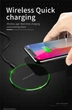 Бездротовий зарядний пристрій Qi Fast Charger 15W з функцією швидкої зарядки для iPhone та Android Black - зображення 12